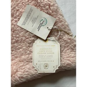 Pottery Barn Teen Cozy Euro Pillow Cover Pink